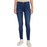 Tom Tailor Denim Damen Jeans Nela - Extra Skinny Fit - Blau - Used Dark Stone Blue von Tom Tailor Denim