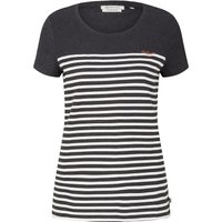 Tom Tailor Denim Damen T-Shirt RELAXED STRIPED - Relaxed Fit von Tom Tailor Denim