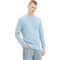 Tom Tailor Denim Herren Rundhals Pullover STRUCTURED DOUBLELAYER - Regular Fit von Tom Tailor Denim