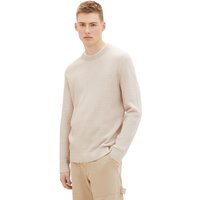 Tom Tailor Denim Herren Rundhals Pullover STRUCTURED DOUBLELAYER - Regular Fit von Tom Tailor Denim