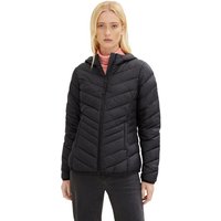 TOM TAILOR Blouson Übergangs Stepp Jacke mit Kapuze Puffer Basic 6299 in Schwarz von Tom Tailor