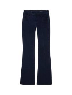 TOM TAILOR Damen Alexa Narrow Bootcut Jeans, blau, Uni, Gr. 28/32 von Tom Tailor