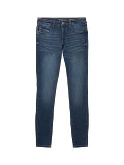 TOM TAILOR Damen Alexa Skinny Jeans, blau, Uni, Gr. 28/32 von Tom Tailor