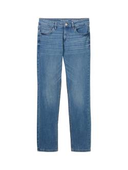 TOM TAILOR Damen Alexa Straight Jeans, blau, Uni, Gr. 27/30 von Tom Tailor