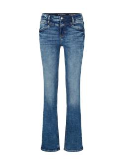 TOM TAILOR Damen Alexa Straight Jeans mit Stretch, blau, Gr. 27/30 von Tom Tailor