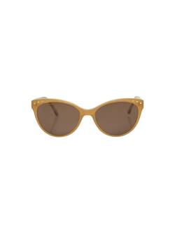 TOM TAILOR Damen Cat-Eye Sonnenbrille, braun, Gr. ONESIZE von Tom Tailor