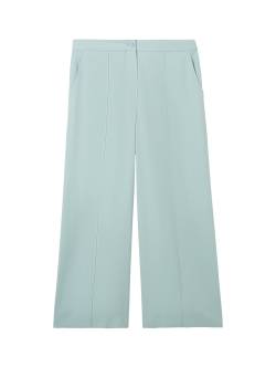 TOM TAILOR Damen Culotte Hose, blau, Uni, Gr. 34/28 von Tom Tailor