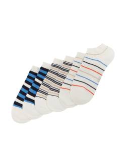 TOM TAILOR Damen Dreierpack Sneaker Socken, blau, Muster, Gr. 39-42 von Tom Tailor