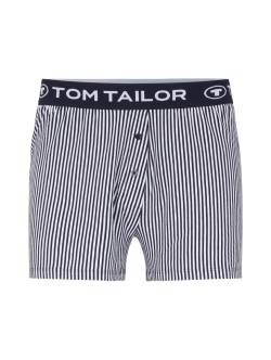 TOM TAILOR Damen Gestreifte Pyjamashort, blau, Streifenmuster, Gr. 40 von Tom Tailor