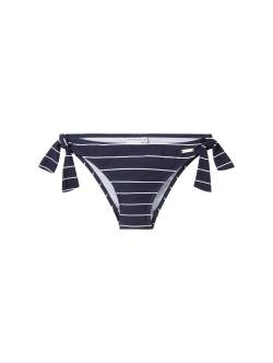 TOM TAILOR Damen Gestreifter Bikini-Slip, blau, Streifenmuster, Gr. 42 von Tom Tailor
