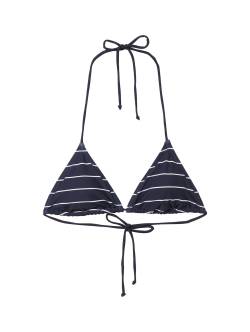 TOM TAILOR Damen Gestreiftes Bikini-Top, blau, Streifenmuster, Gr. 44 von Tom Tailor