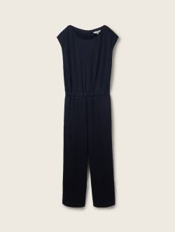 TOM TAILOR Damen Overall mit Twill Struktur, blau, Uni, Gr. 34 von Tom Tailor