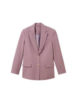 TOM TAILOR Damen Oversized Blazer mit recyceltem Polyester, rosa, Uni, Gr. 38 von Tom Tailor