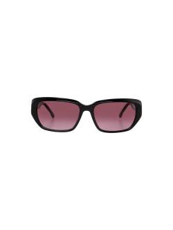 TOM TAILOR Damen Rechteckige Sonnenbrille, schwarz, Gr. ONESIZE von Tom Tailor