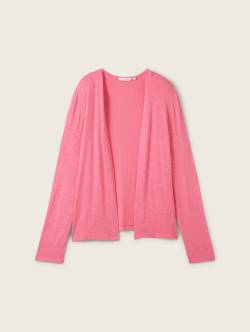 TOM TAILOR Damen T-Shirt Cardigan, rosa, Gr. L von Tom Tailor