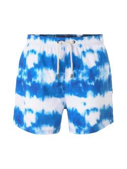 TOM TAILOR Herren Badeshorts in Batik-Musterung, blau, Gr. M von Tom Tailor