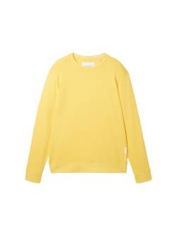 TOM TAILOR Herren Basic Sweatshirt, gelb, Uni, Gr. XXXL von Tom Tailor