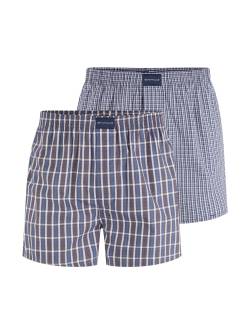 TOM TAILOR Herren Boxer-Shorts im Zweierpack, blau, Logo Print, Gr. XL/7 von Tom Tailor