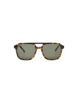 TOM TAILOR Herren Piloten-Sonnenbrille, braun, Animalprint, Gr. ONESIZE von Tom Tailor