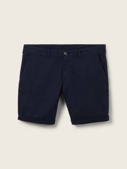 TOM TAILOR Herren Plus - Chino Shorts, blau, Uni, Gr. 40 von Tom Tailor