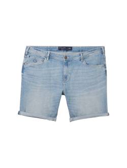 TOM TAILOR Herren Plus - Jeansshorts, blau, Uni, Gr. 40 von Tom Tailor