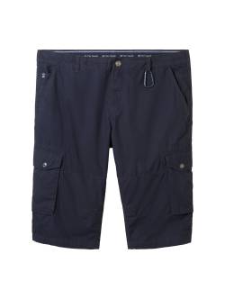 TOM TAILOR Herren Plus - Overknee Shorts, blau, Uni, Gr. 42 von Tom Tailor