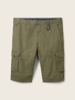 TOM TAILOR Herren Plus - Overknee Shorts, grün, Uni, Gr. 48 von Tom Tailor