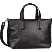 TOM TAILOR Shopper, Reißverschluss, Logo-Prägung, für Damen, schwarz von Tom Tailor