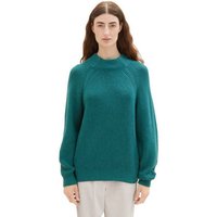 TOM TAILOR Strickpullover Strickpullover Basic Rundhals Stretch Sweater 6323 in Grün von Tom Tailor