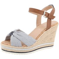 TOM TAILOR Valeria High-Heel-Sandalette, Sommerschuh, Sandale, Keilabsatz, mit gepolsterter Innensohle von Tom Tailor