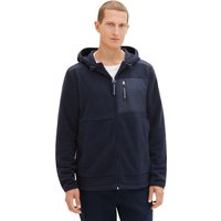 Tom Tailor Herren Kapuzen Sweatjacke CUTLINE FLEECE - Regular Fit von Tom Tailor