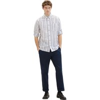 Tom Tailor Herren Langarm Hemd COMFORT COTTON LINEN - Relaxed Fit von Tom Tailor