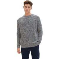 Tom Tailor Herren Rundhals Pullover TWOTONE KNIT - Relaxed Fit von Tom Tailor