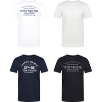 Tom Tailor Herren Rundhals T-Shirt Regular Fit 4er Pack von Tom Tailor