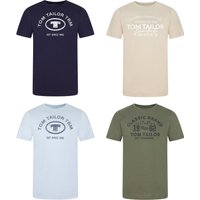 Tom Tailor Herren Rundhals T-Shirt Regular Fit 4er Pack von Tom Tailor