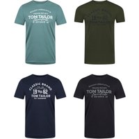 Tom Tailor Herren Rundhals T-Shirt Regular Fit 4er Pack von Tom Tailor