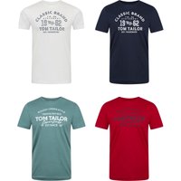 Tom Tailor Herren Rundhals T-Shirt Regular Fit 4er Pack von Tom Tailor