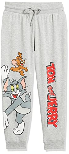 Tom and Jerry Mädchen Tom & Jerry Jogginghose, 32-44 Trainingshose, Meliert, Grau, 7-8 von Tom and Jerry