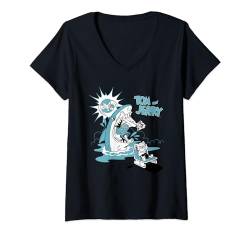 Tom & Jerry Summer Shark T-Shirt mit V-Ausschnitt von Tom & Jerry