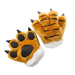 Tomaibaby Tier Pfote Handschuhe Simulation Cartoon Tier Palm Klaue Mitts Spielzeug Bär Tiger Monster Kostüm Zubehör für Frauen Und Männer von Tomaibaby