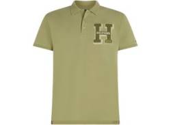 Poloshirt TOMMY HILFIGER BIG & TALL "BOUCLE H EMBRO REG POLO" Gr. 5XL, grün (faded olive) Herren Shirts Kurzarm von Tommy Hilfiger Big & Tall