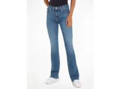 Bootcut-Jeans TOMMY HILFIGER Gr. 25, Länge 30, blau (mel) Damen Jeans Bootcut von Tommy Hilfiger