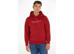 Hoodie TOMMY HILFIGER "HILFIGER NEW YORK HOODY" Gr. M, rot Herren Sweatshirts von Tommy Hilfiger