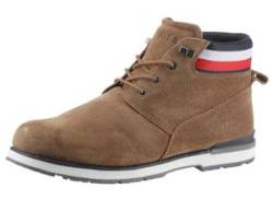 Schnürboots TOMMY HILFIGER "CORE SUEDE BOOT" Gr. 41, braun Herren Schuhe Schnürboots Desertboots Stoffschuhe von Tommy Hilfiger