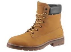 Schnürboots TOMMY HILFIGER "HILFIGER PADDED NUBUCK BOOT" Gr. 45, braun (camelfarben) Herren Schuhe Schnürboots von Tommy Hilfiger