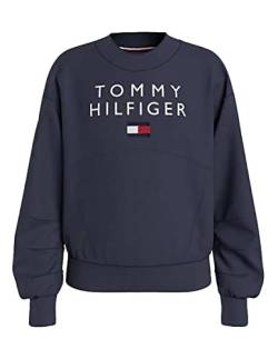 TOMMY HILFIGER - KG0KG06159 C87 Twilight Navy- Sweatshirt Pleated Sleeve - KG0KG06159 C87 Twilight Navy, Armada, 8 Jahre von Tommy Hilfiger
