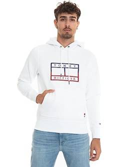 TOMMY HILFIGER - Men's regular hoodie with embroidered flag - Size S von Tommy Hilfiger