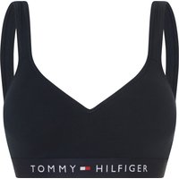 TOMMY HILFIGER TH Original Bustier, bügellos, elastisches Logo-Unterbrustband, für Damen, blau, S von Tommy Hilfiger