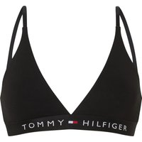 TOMMY HILFIGER Triangel-BH, bügellos, Logo-Unterbrustband, für Damen, schwarz, 3XL von Tommy Hilfiger