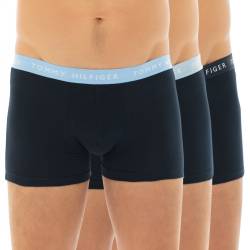 Tommy Hilfiger 3-er Set Trunks Dunkelblau mit verschiedenfarbigem Webbund von Tommy Hilfiger